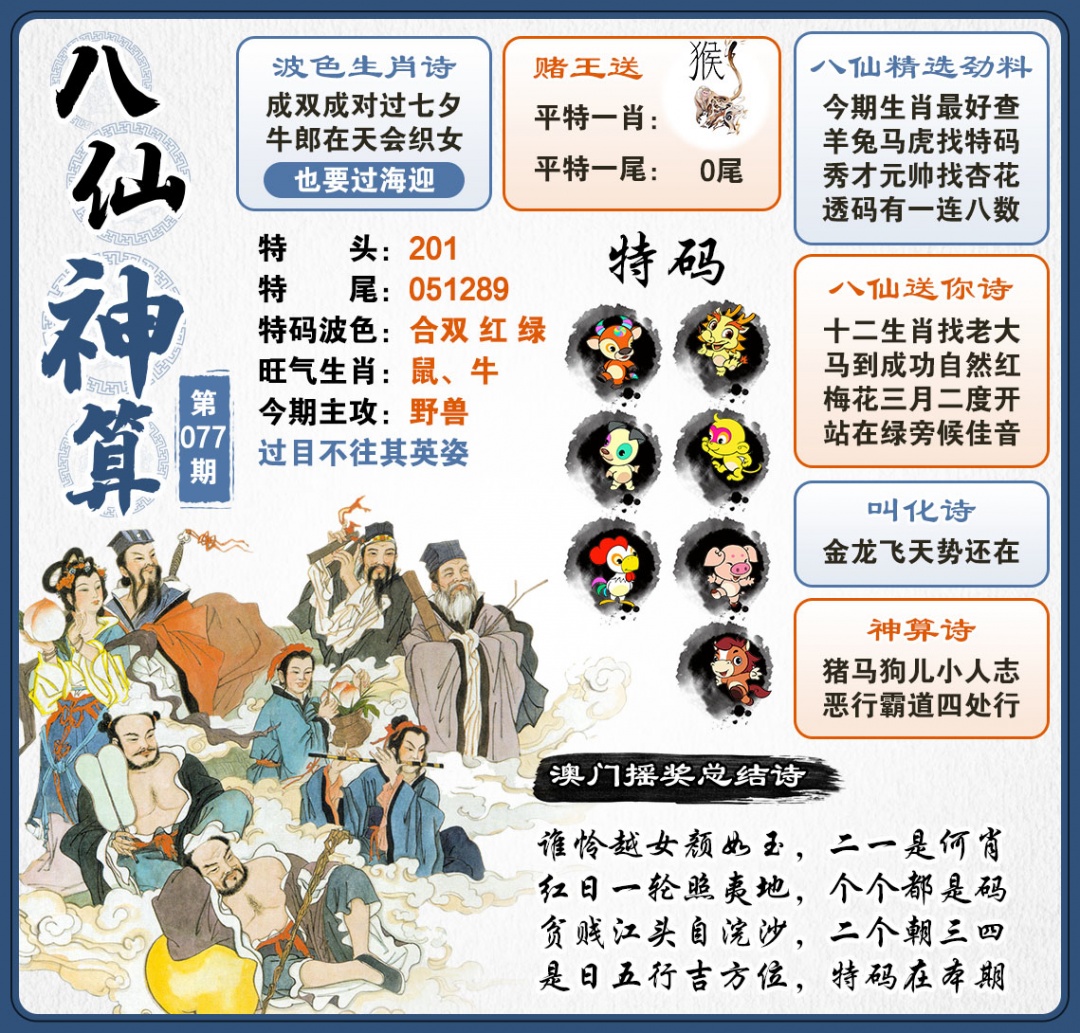 077期八仙神算[图]
